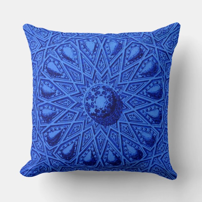 antique Middle Eastern motif Throw Pillow (Front)