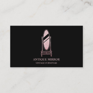 Antique Mirror Vintage Home Decor Business Card