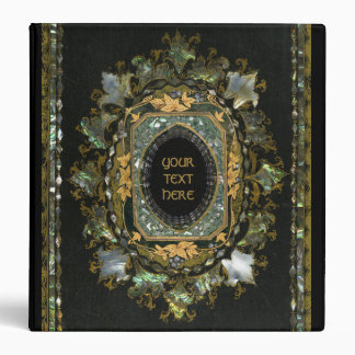 Antique Monogram Mother Of Pearl Binder