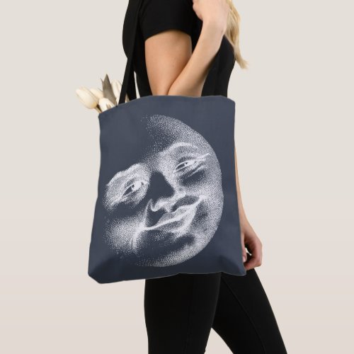 Antique Moon Face  Tote Bag