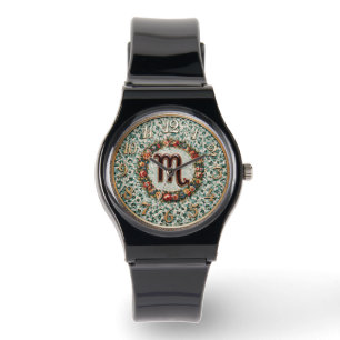 Antique Mosaic Zodiac Scorpio Watch