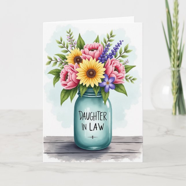 Antique Mothers Day Flower Card (Front)