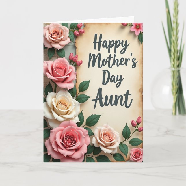 Antique Mothers Day Thanks Card (Front)