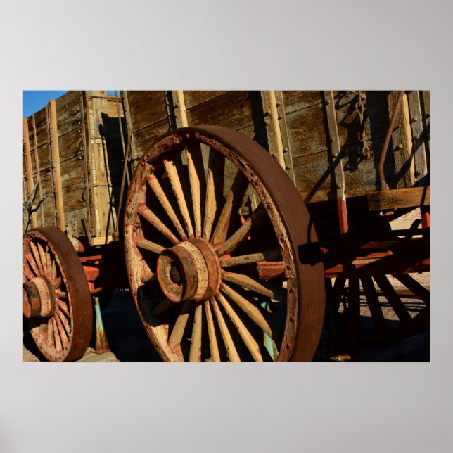 Antique mule train wagon poster (Front)