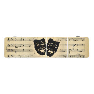 Antique Music and Theater Masks Beer Pong Table