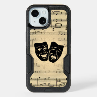 Antique Music and Theater Masks iPhone 15 Case