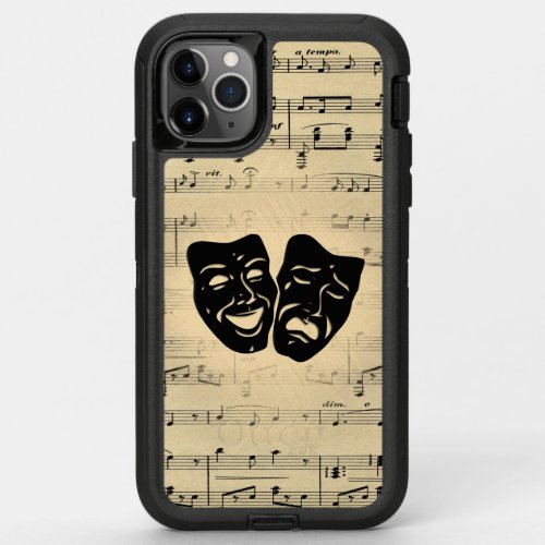Antique Music and Theater Masks OtterBox Defender iPhone 11 Pro Max Case