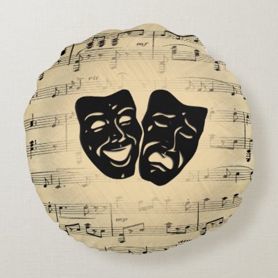 Antique Music and Theater Masks