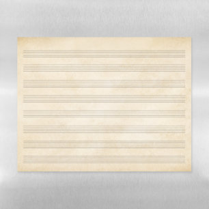 Antique Music Manuscript For Teaching Composition Magnetic Dry Erase Sheet