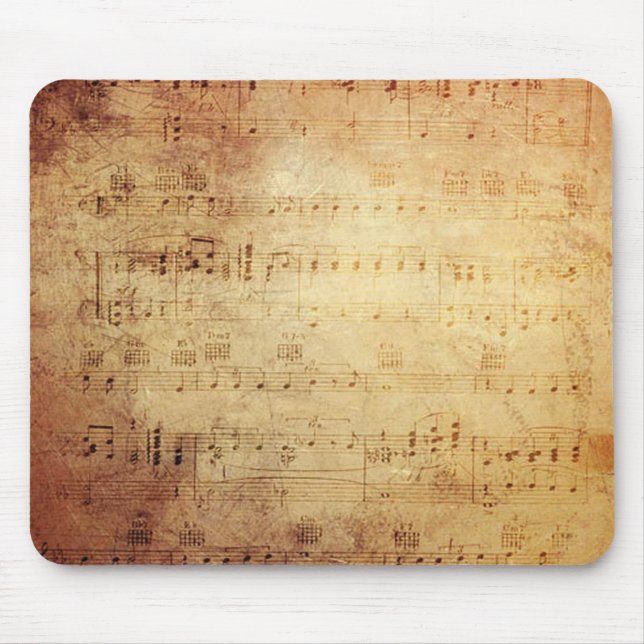 Antique Music Mouse Pad (Front)