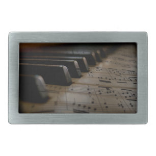 Antique Music Piano Keys  Belt Buckle