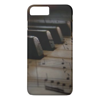 Antique Music Piano Keys Iphone 8 Plus/7 Plus Case by LwoodMusic at Zazzle