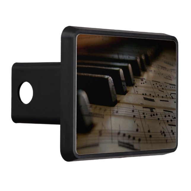 Antique Music Piano Keys Hitch Cover (Right)