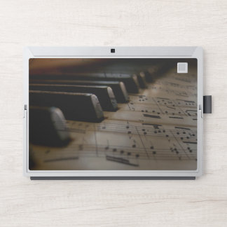 Antique Music Piano Keys HP Laptop Skin
