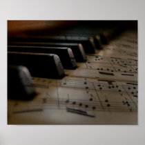 Antique Music Piano Keys