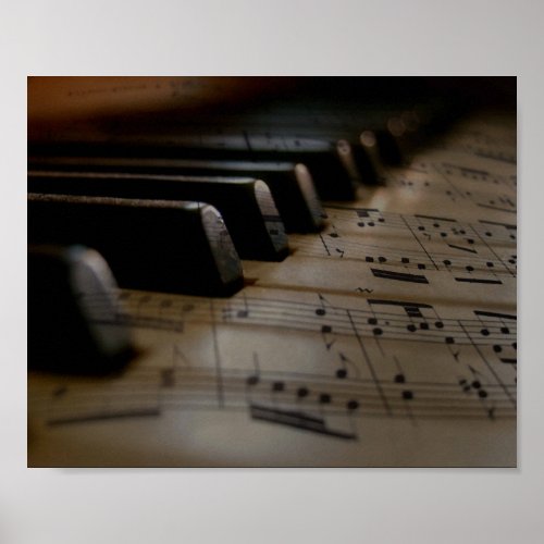 Antique Music Piano Keys