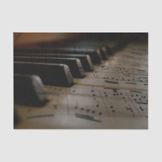 Antique Music Piano Keys Tissue Paper