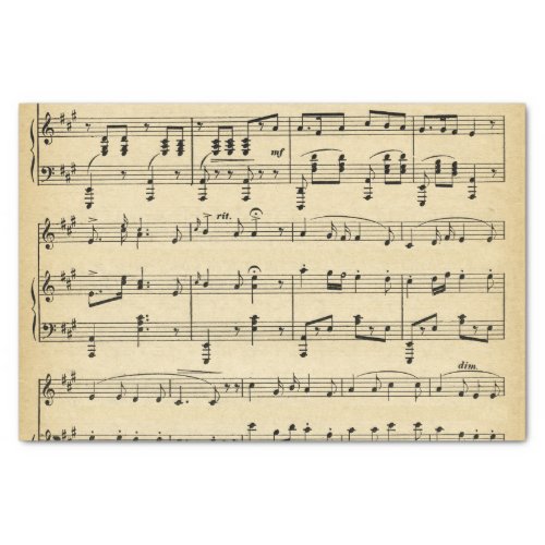 Antique Music Theme Tissue Paper