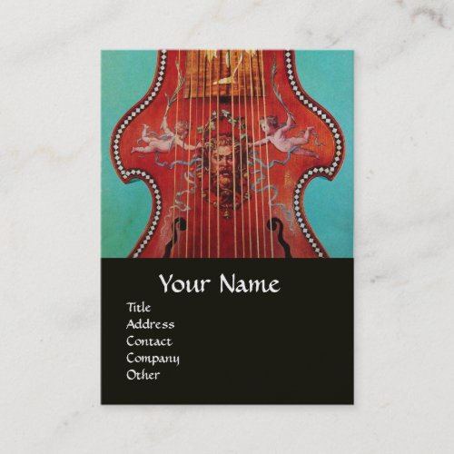 ANTIQUE MUSICAL INSTRUMENTS LYRONE Classic Music Business Card