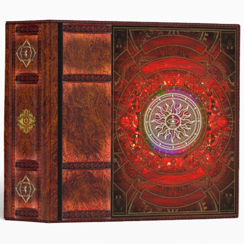 Antique Mystic Book of Spells 1 3 Ring Binder