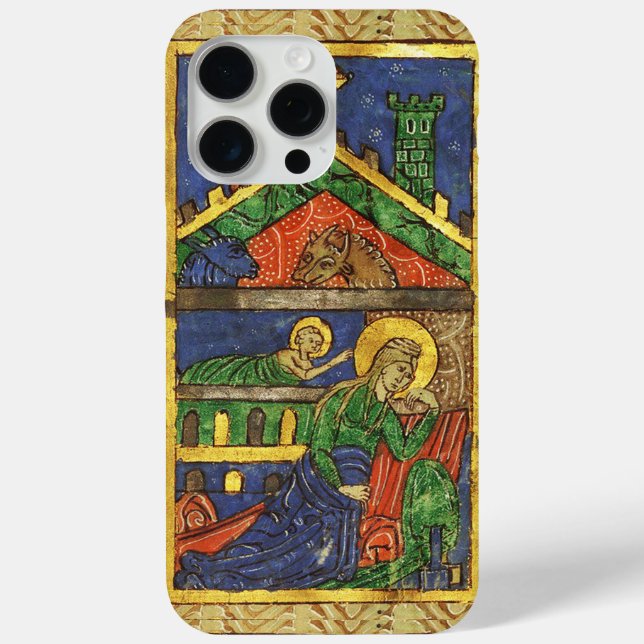 ANTIQUE NATIVITY CHRISTMAS PARCHMENT Case-Mate iPhone CASE (Back)