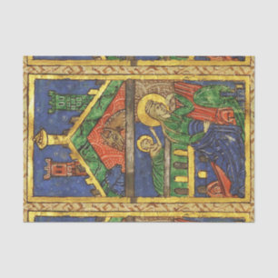 ANTIQUE NATIVITY CHRISTMAS PARCHMENT TISSUE PAPER