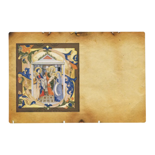 ANTIQUE NATIVITY PARCHMENT PLACEMAT (Front)