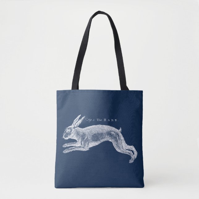 Antique Natural History Art The Hare Tote Bag (Front)