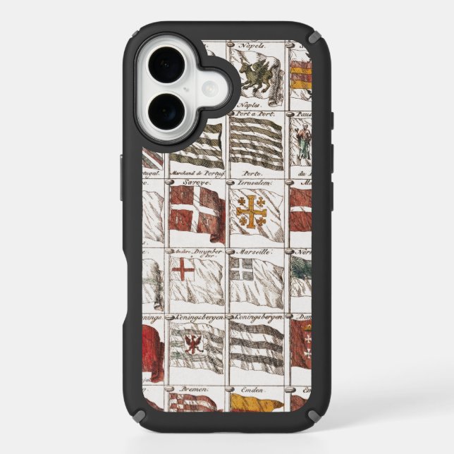 Antique Nautical Flags of the World Poster Speck iPhone Case (Front)