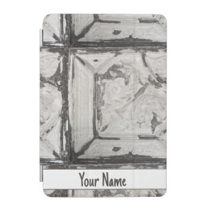Antique Off White Peeling Paint Ceiling Tile iPad Mini Cover