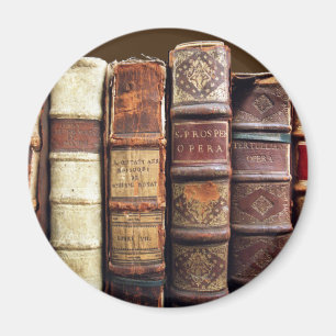 Antique Old Books Vintage Tomes Gift Magnet
