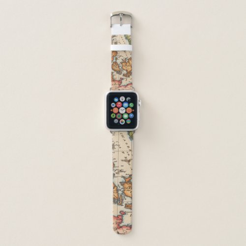 Antique Old Map Inspired 10 Apple Watch Band