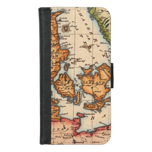 Antique Old Map Inspired 10 iPhone 87 Wallet Case