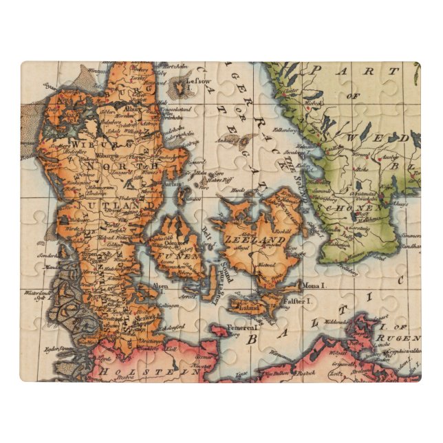 Antique Old Map Inspired (10) Jigsaw Puzzle (Puzzle Horizontal)