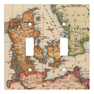 Antique Old Map Inspired (10) Light Switch Cover