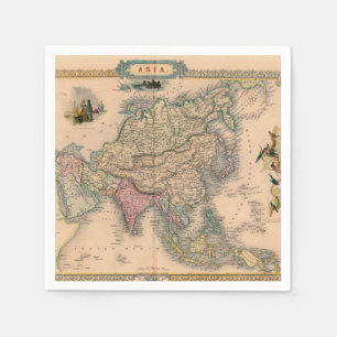 Antique Old Map Inspired (11) Napkins