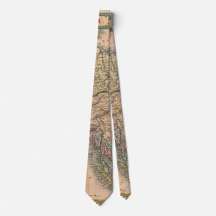 Antique Old Map Inspired (11) Neck Tie