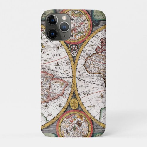 Antique Old Map Inspired 12 iPhone 11 Pro Case
