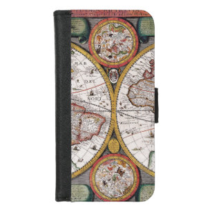Antique Old Map Inspired (12) iPhone 8/7 Wallet Case
