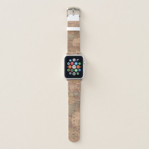 Antique Old Map Inspired 13 Apple Watch Band