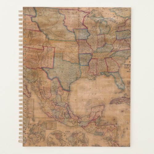 Antique Old Map Inspired 13 Planner