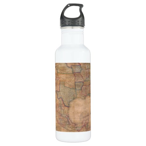 Antique Old Map Inspired 13 Stainless Steel Water Bottle