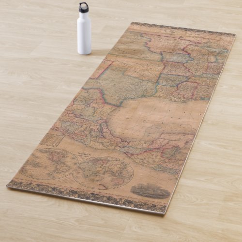 Antique Old Map Inspired 13 Yoga Mat