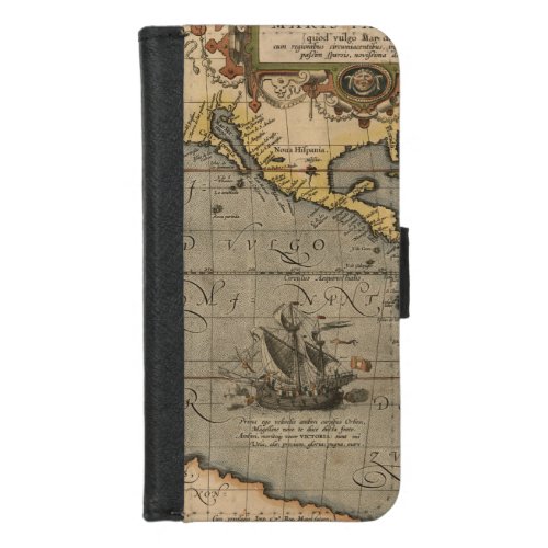 Antique Old Map Inspired 14 Luggage Tag iPhone 87 Wallet Case