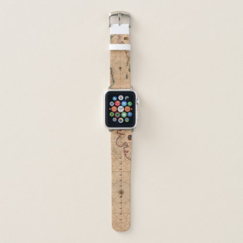 Antique Old Map Inspired 1 Apple Watch Band