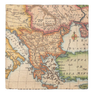 Antique Old Map Inspired (2) Duvet Cover