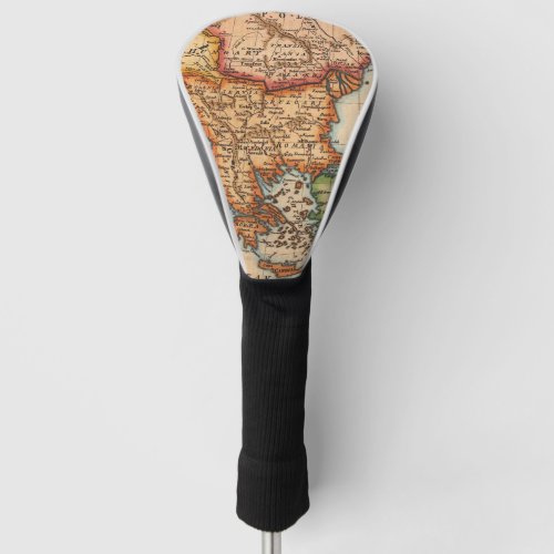 Antique Old Map Inspired 2 Golf Head Cover