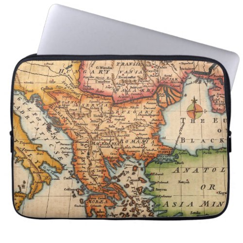 Antique Old Map Inspired 2 Laptop Sleeve