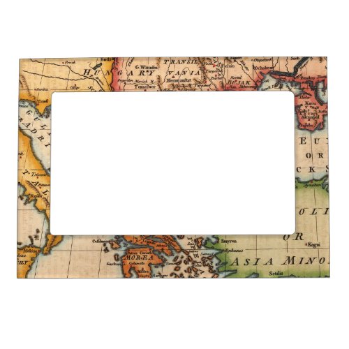 Antique Old Map Inspired 2 Magnetic Frame