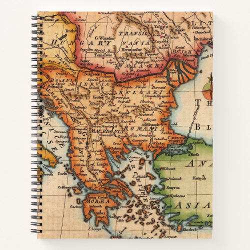 Antique Old Map Inspired 2 Notebook